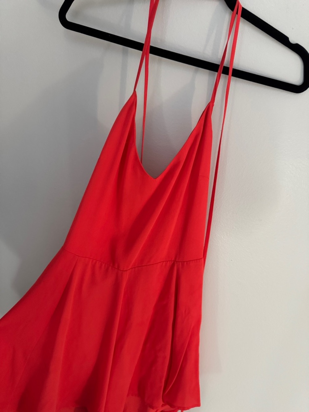 Express Bright Red Women's Dress with Logo Tag